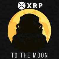 Funny XRP To The Moon Cryptocurrency Ripple Gift XRP Blockchain Crypto Trader Ladies PosiCharge Tri-Blend Wicking Tank
