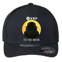 Funny XRP To The Moon Cryptocurrency Ripple Gift XRP Blockchain Crypto Trader Flexfit Unipanel Trucker Cap
