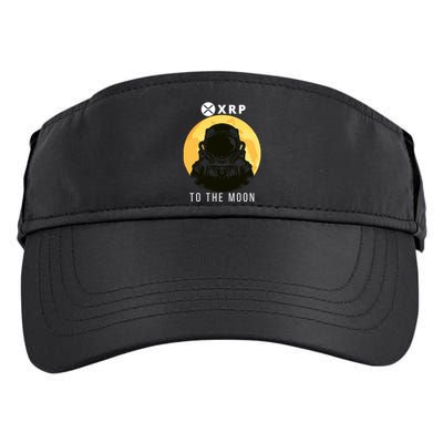 Funny XRP To The Moon Cryptocurrency Ripple Gift XRP Blockchain Crypto Trader Adult Drive Performance Visor