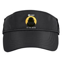 Funny XRP To The Moon Cryptocurrency Ripple Gift XRP Blockchain Crypto Trader Adult Drive Performance Visor