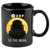 Funny XRP To The Moon Cryptocurrency Ripple Gift XRP Blockchain Crypto Trader 11oz C Handle Ceramic Mug