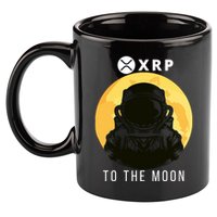 Funny XRP To The Moon Cryptocurrency Ripple Gift XRP Blockchain Crypto Trader 11oz C Handle Ceramic Mug