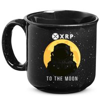 Funny XRP To The Moon Cryptocurrency Ripple Gift XRP Blockchain Crypto Trader 15oz Campfire Ceramic Mug