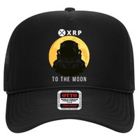 Funny XRP To The Moon Cryptocurrency Ripple Gift XRP Blockchain Crypto Trader Trucker Hat