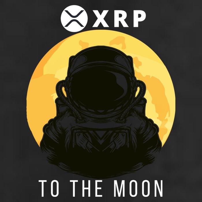 Funny XRP To The Moon Cryptocurrency Ripple Gift XRP Blockchain Crypto Trader Trucker Hat