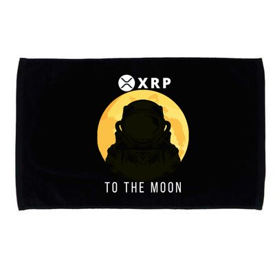 Funny XRP To The Moon Cryptocurrency Ripple Gift XRP Blockchain Crypto Trader Microfiber Hand Towel
