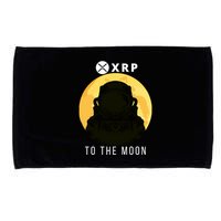 Funny XRP To The Moon Cryptocurrency Ripple Gift XRP Blockchain Crypto Trader Microfiber Hand Towel