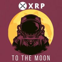 Funny XRP To The Moon Cryptocurrency Ripple Gift XRP Blockchain Crypto Trader 16oz Travel Tumbler