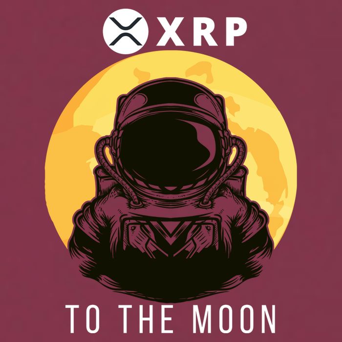 Funny XRP To The Moon Cryptocurrency Ripple Gift XRP Blockchain Crypto Trader 16oz Travel Tumbler