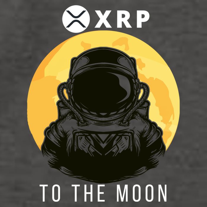 Funny XRP To The Moon Cryptocurrency Ripple Gift XRP Blockchain Crypto Trader Vector Backpack