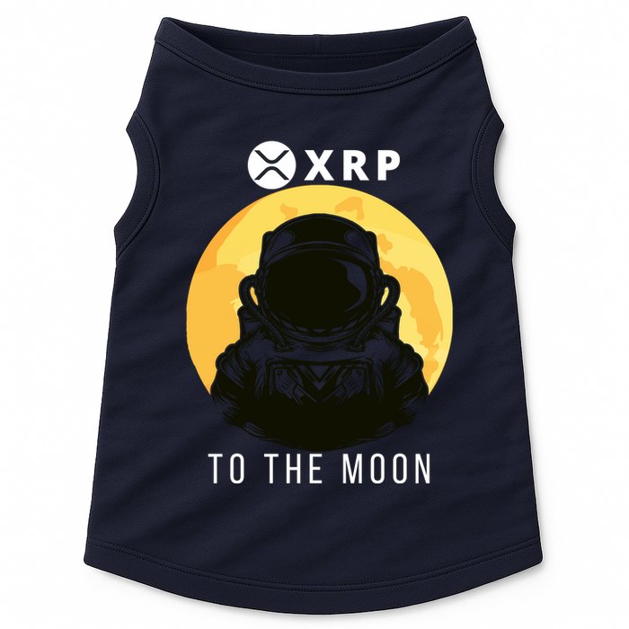 Funny XRP To The Moon Cryptocurrency Ripple Gift XRP Blockchain Crypto Trader Doggie Tank