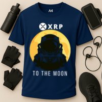 Funny XRP To The Moon Cryptocurrency Ripple Gift XRP Blockchain Crypto Trader Performance Shirt