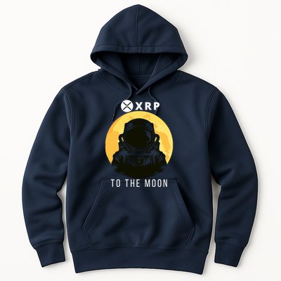 Funny XRP To The Moon Cryptocurrency Ripple Gift XRP Blockchain Crypto Trader Hoodie