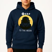 Funny XRP To The Moon Cryptocurrency Ripple Gift XRP Blockchain Crypto Trader Hoodie