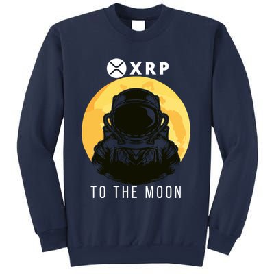 Funny XRP To The Moon Cryptocurrency Ripple Gift XRP Blockchain Crypto Trader Sweatshirt