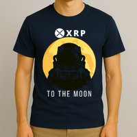 Funny XRP To The Moon Cryptocurrency Ripple Gift XRP Blockchain Crypto Trader T-Shirt