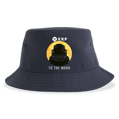 Funny XRP To The Moon Cryptocurrency Ripple Gift XRP Blockchain Crypto Trader Sustainable Bucket Hat