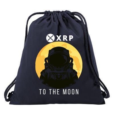Funny XRP To The Moon Cryptocurrency Ripple Gift XRP Blockchain Crypto Trader Drawstring Bag