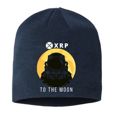 Funny XRP To The Moon Cryptocurrency Ripple Gift XRP Blockchain Crypto Trader Sustainable Beanie