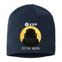 Funny XRP To The Moon Cryptocurrency Ripple Gift XRP Blockchain Crypto Trader Sustainable Beanie