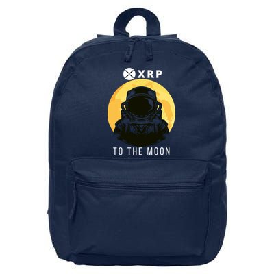 Funny XRP To The Moon Cryptocurrency Ripple Gift XRP Blockchain Crypto Trader 16 in Basic Backpack