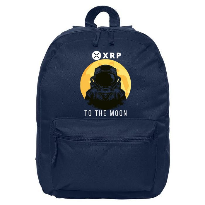 Funny XRP To The Moon Cryptocurrency Ripple Gift XRP Blockchain Crypto Trader 16 in Basic Backpack