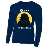 Funny XRP To The Moon Cryptocurrency Ripple Gift XRP Blockchain Crypto Trader Cooling Performance Long Sleeve Crew
