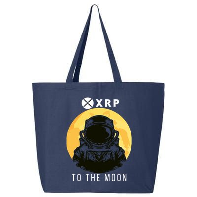 Funny XRP To The Moon Cryptocurrency Ripple Gift XRP Blockchain Crypto Trader 25L Jumbo Tote