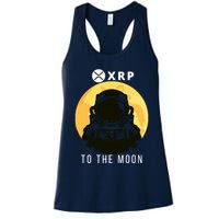 Funny XRP To The Moon Cryptocurrency Ripple Gift XRP Blockchain Crypto Trader Womens Tank Top