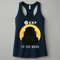 Funny XRP To The Moon Cryptocurrency Ripple Gift XRP Blockchain Crypto Trader Womens Tank Top