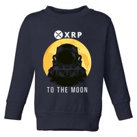 Funny XRP To The Moon Cryptocurrency Ripple Gift XRP Blockchain Crypto Trader Toddler Sweatshirt