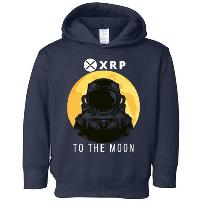 Funny XRP To The Moon Cryptocurrency Ripple Gift XRP Blockchain Crypto Trader Toddler Hoodie