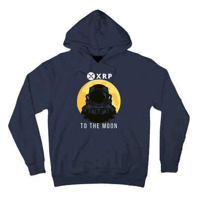 Funny XRP To The Moon Cryptocurrency Ripple Gift XRP Blockchain Crypto Trader Tall Hoodie
