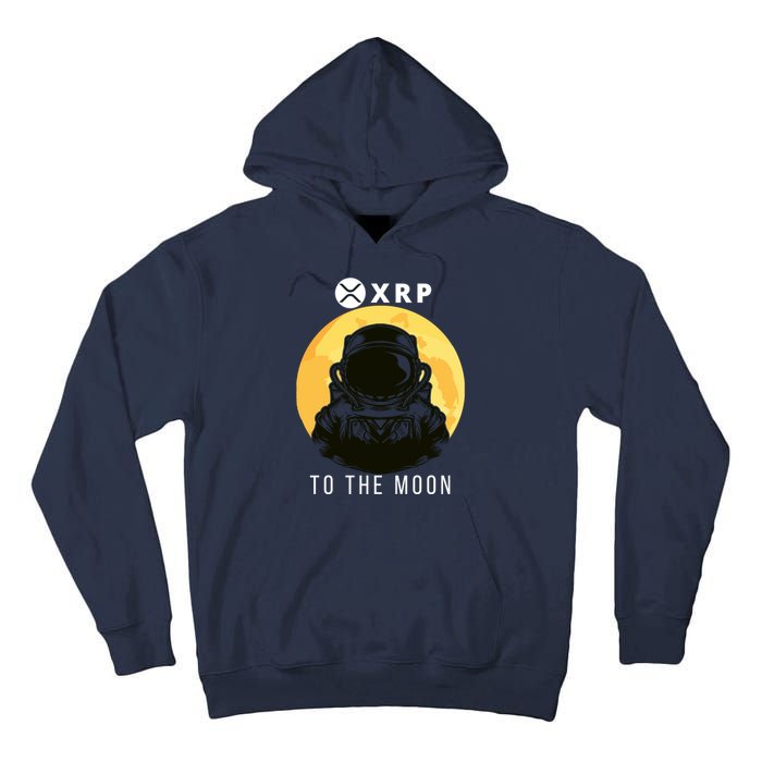 Funny XRP To The Moon Cryptocurrency Ripple Gift XRP Blockchain Crypto Trader Tall Hoodie