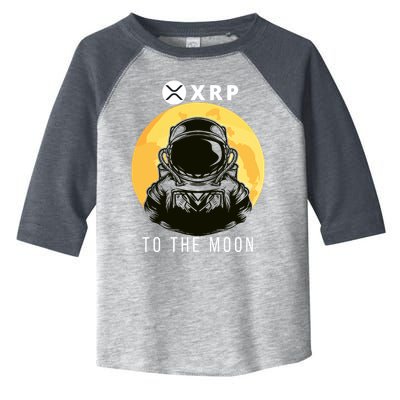 Funny XRP To The Moon Cryptocurrency Ripple Gift XRP Blockchain Crypto Trader Toddler Fine Jersey T-Shirt