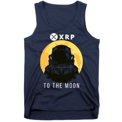 Funny XRP To The Moon Cryptocurrency Ripple Gift XRP Blockchain Crypto Trader Tank Top