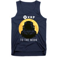 Funny XRP To The Moon Cryptocurrency Ripple Gift XRP Blockchain Crypto Trader Tank Top