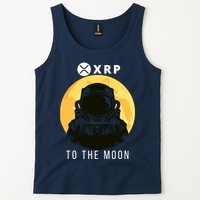 Funny XRP To The Moon Cryptocurrency Ripple Gift XRP Blockchain Crypto Trader Tank Top