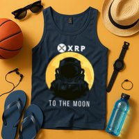 Funny XRP To The Moon Cryptocurrency Ripple Gift XRP Blockchain Crypto Trader Tank Top