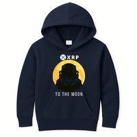 Funny XRP To The Moon Cryptocurrency Ripple Gift XRP Blockchain Crypto Trader Kids Hoodie