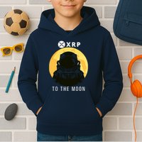 Funny XRP To The Moon Cryptocurrency Ripple Gift XRP Blockchain Crypto Trader Kids Hoodie