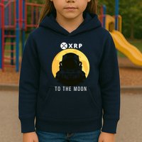 Funny XRP To The Moon Cryptocurrency Ripple Gift XRP Blockchain Crypto Trader Kids Hoodie