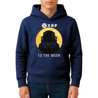 Funny XRP To The Moon Cryptocurrency Ripple Gift XRP Blockchain Crypto Trader Kids Hoodie