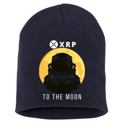 Funny XRP To The Moon Cryptocurrency Ripple Gift XRP Blockchain Crypto Trader Short Acrylic Beanie