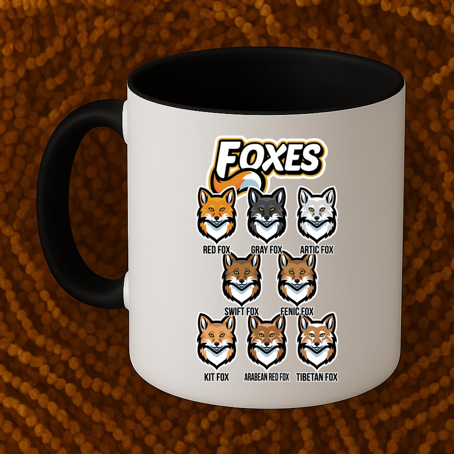 Foxes Of The World Fox Types Mug