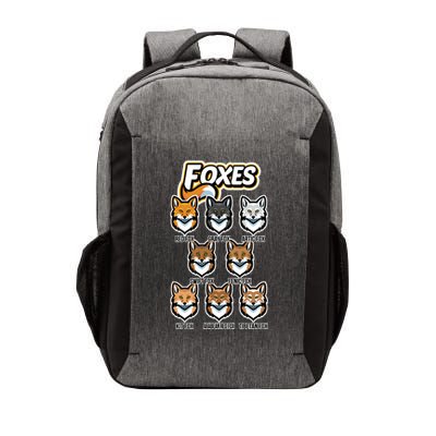 Foxes Of The World Fox Types Vector Backpack