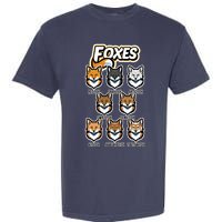 Foxes Of The World Fox Types Garment-Dyed Heavyweight T-Shirt