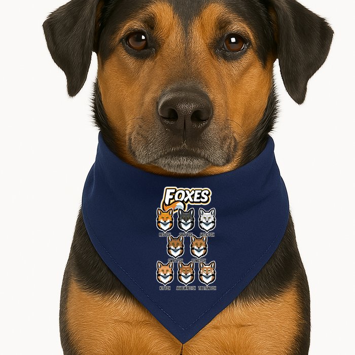 Foxes Of The World Fox Types USA-Made Doggie Bandana