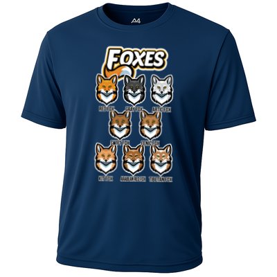 Foxes Of The World Fox Types Performance Shirt