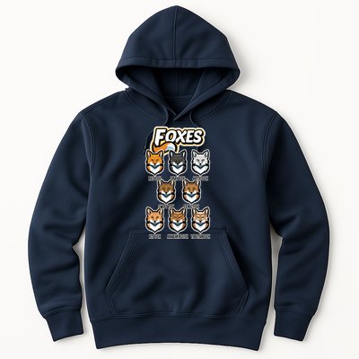Foxes Of The World Fox Types Hoodie